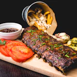 Ribeye Steak - 300g vită Black Angus la grătar cu legume